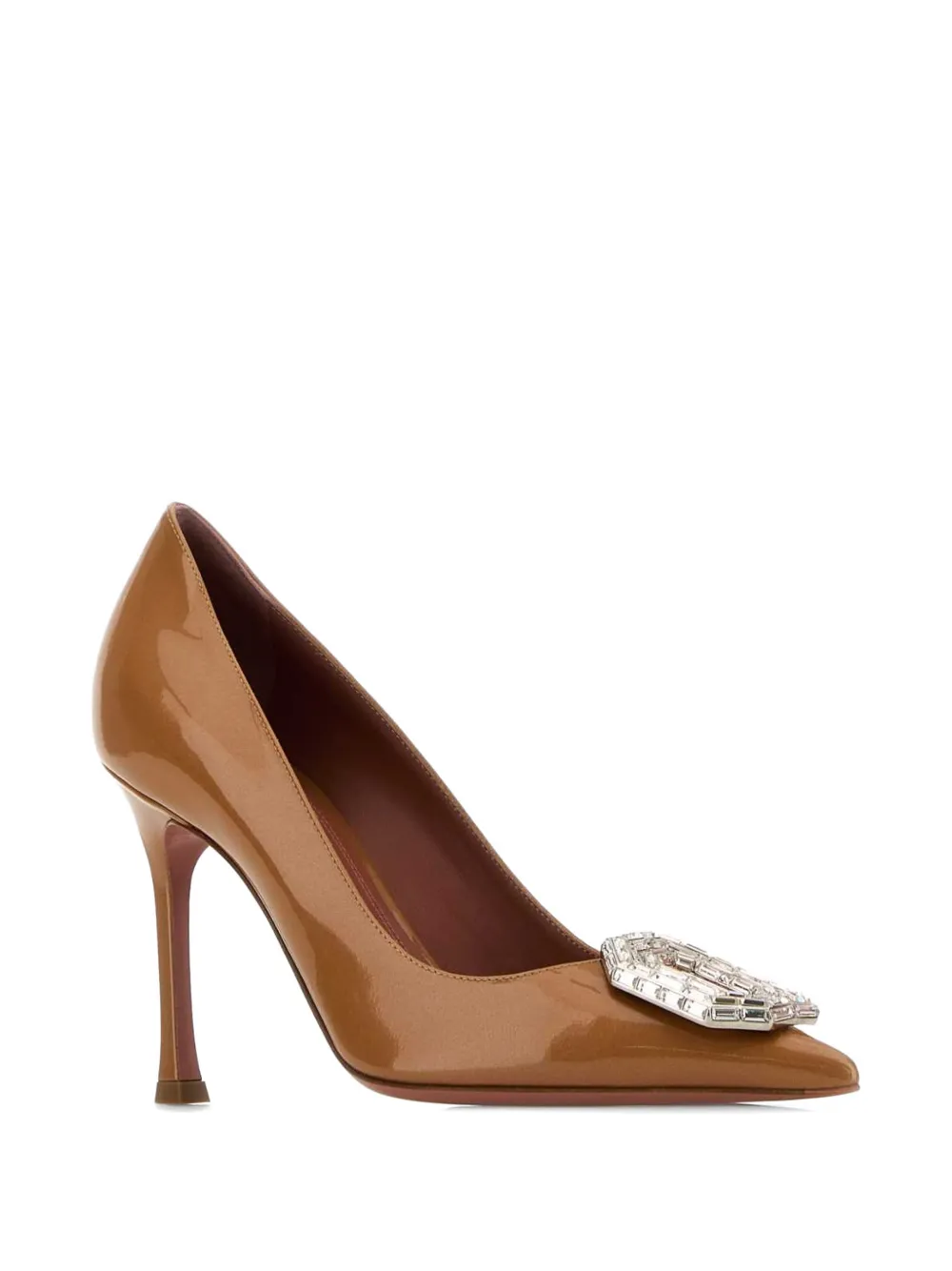 Amina Muaddi Camelia crystal-embellished pumps Bruin