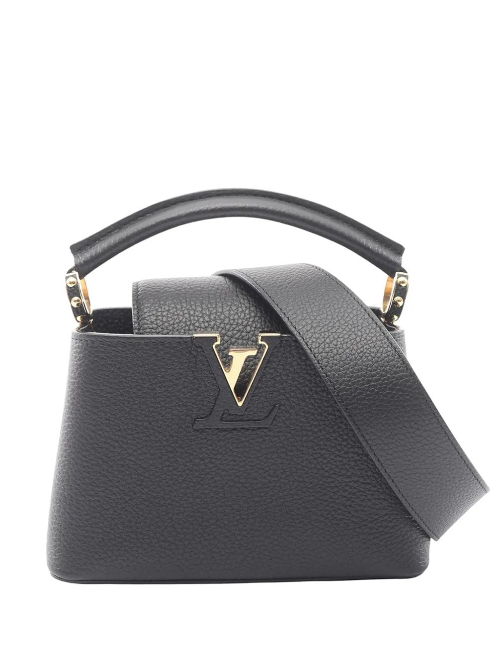 Louis Vuitton Pre-Owned 2021-2026 Taurillon Mini Capucines satchel - Nero