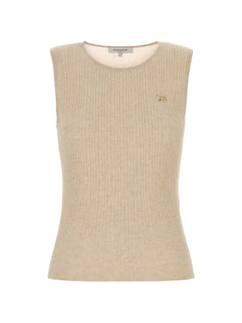 Maison Kitsuné — ribbed-knit patch top