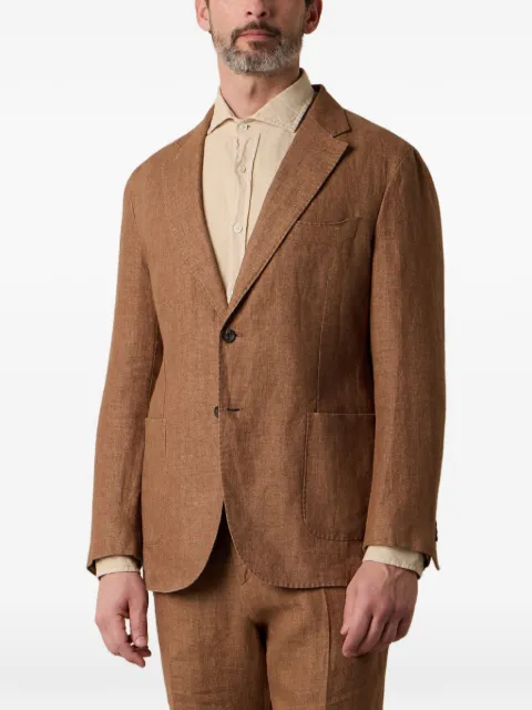 Brooks Brothers herringbone linen blazer