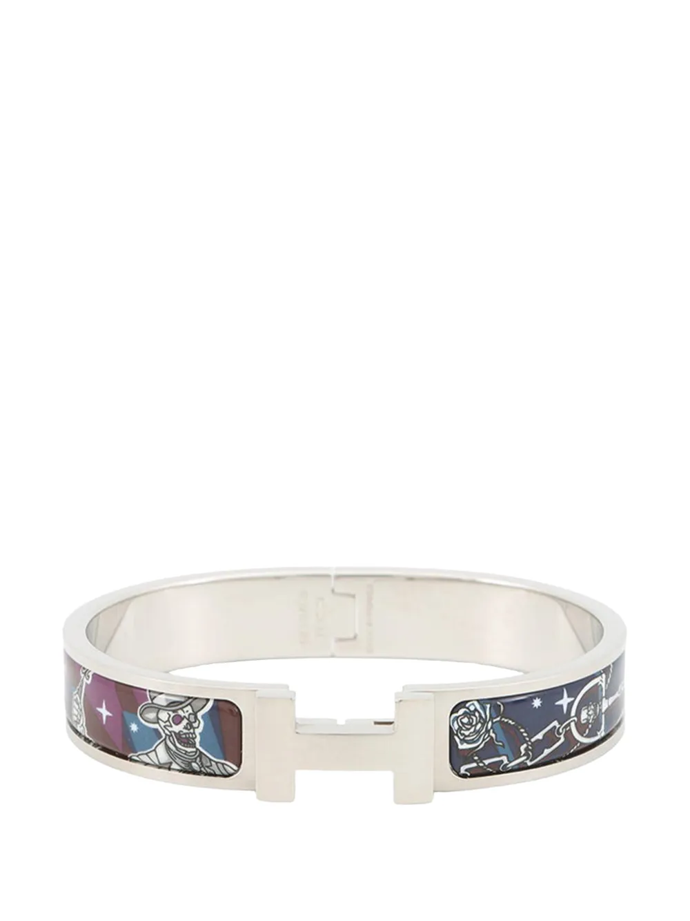 Hermès Pre-Owned 2023 Narrow Enamel Cest la Fete Clic HH Bracelet T5 costume bracelet - Blu