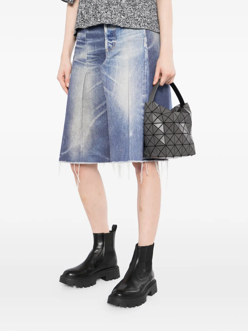 Bao Issey Miyake Schoudertas met geometrisch vlak Grijs