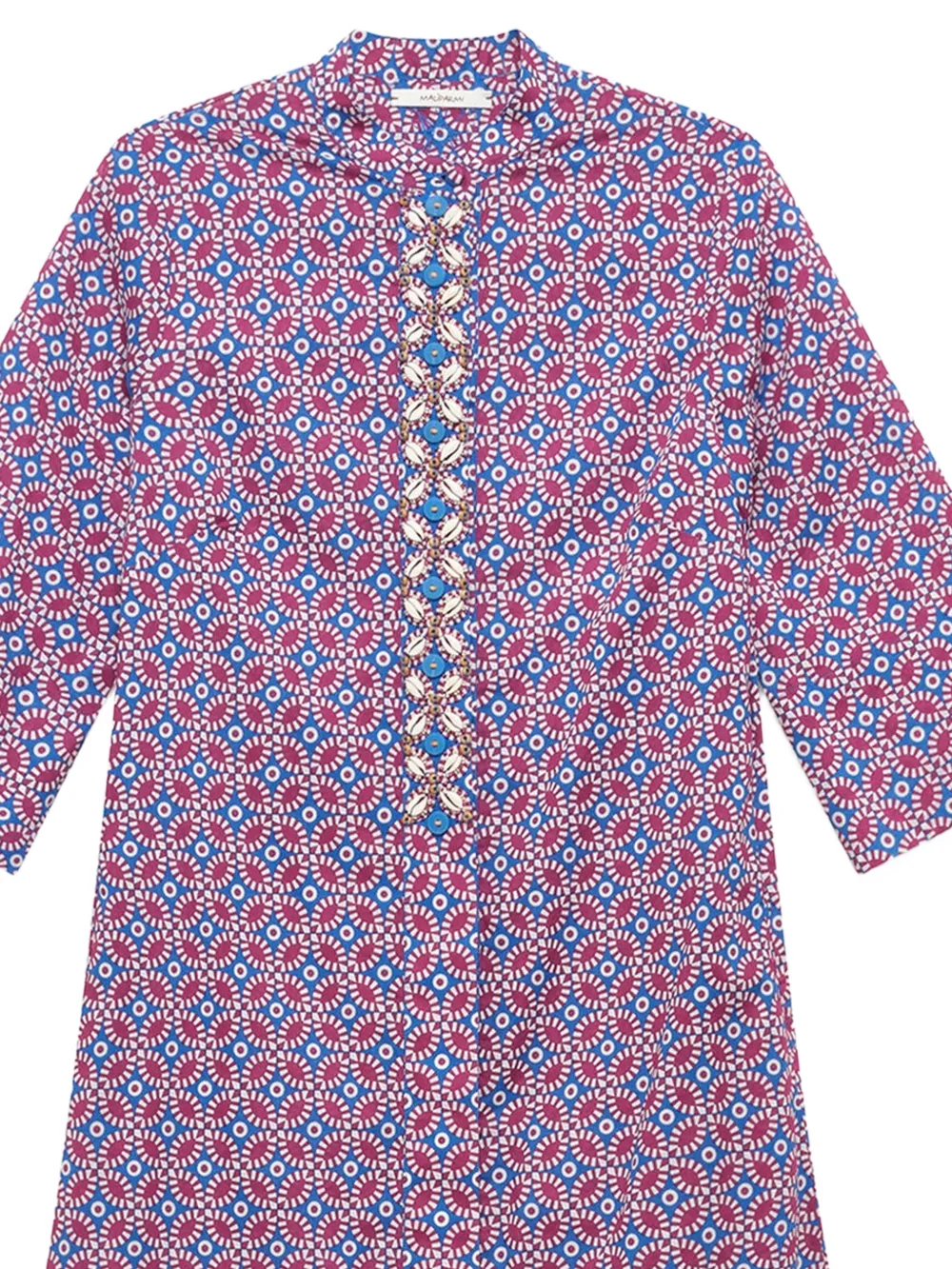 MALIPARMI Tuniekjurk met geometrische print Paars