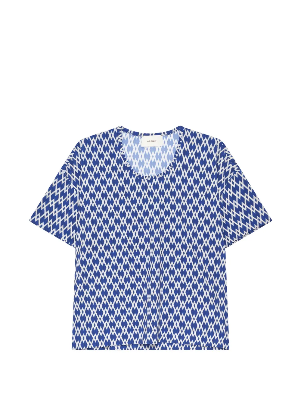 MALIPARMI Diamond Glow geometric-print T-shirt - Blu