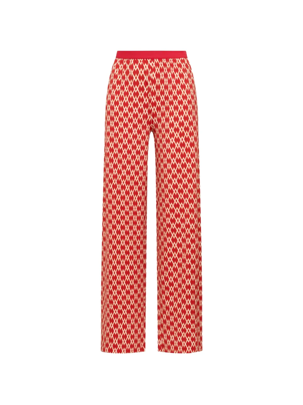 MALIPARMI geometric-print jersey trousers - Rosso