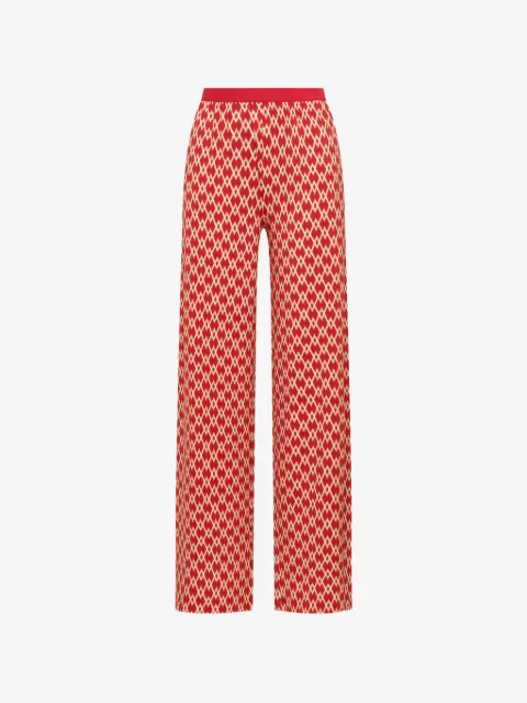 MALIPARMI pantalones con estampado geométrico