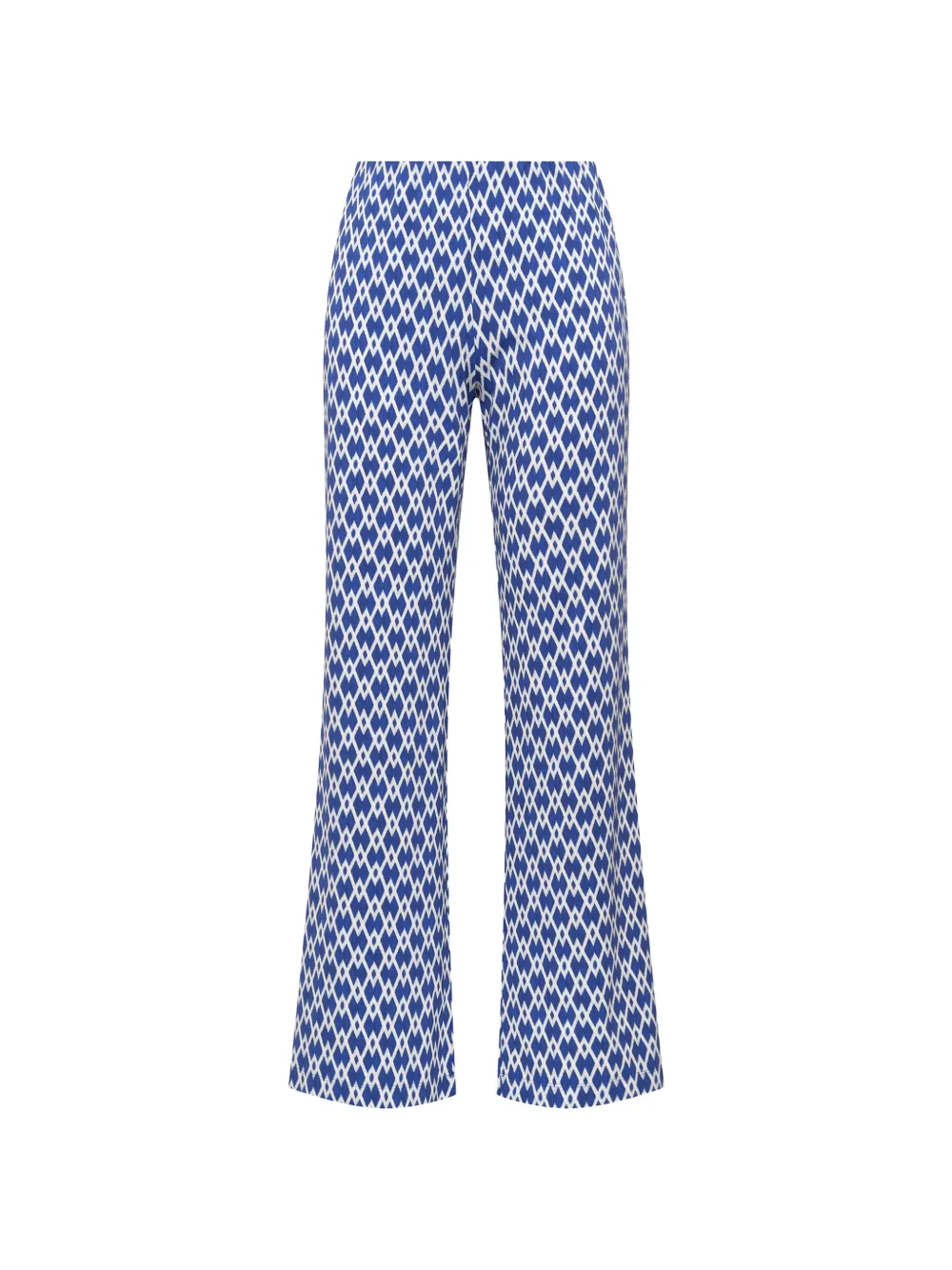 MALIPARMI Diamond Glow geometric-print trousers - Blu