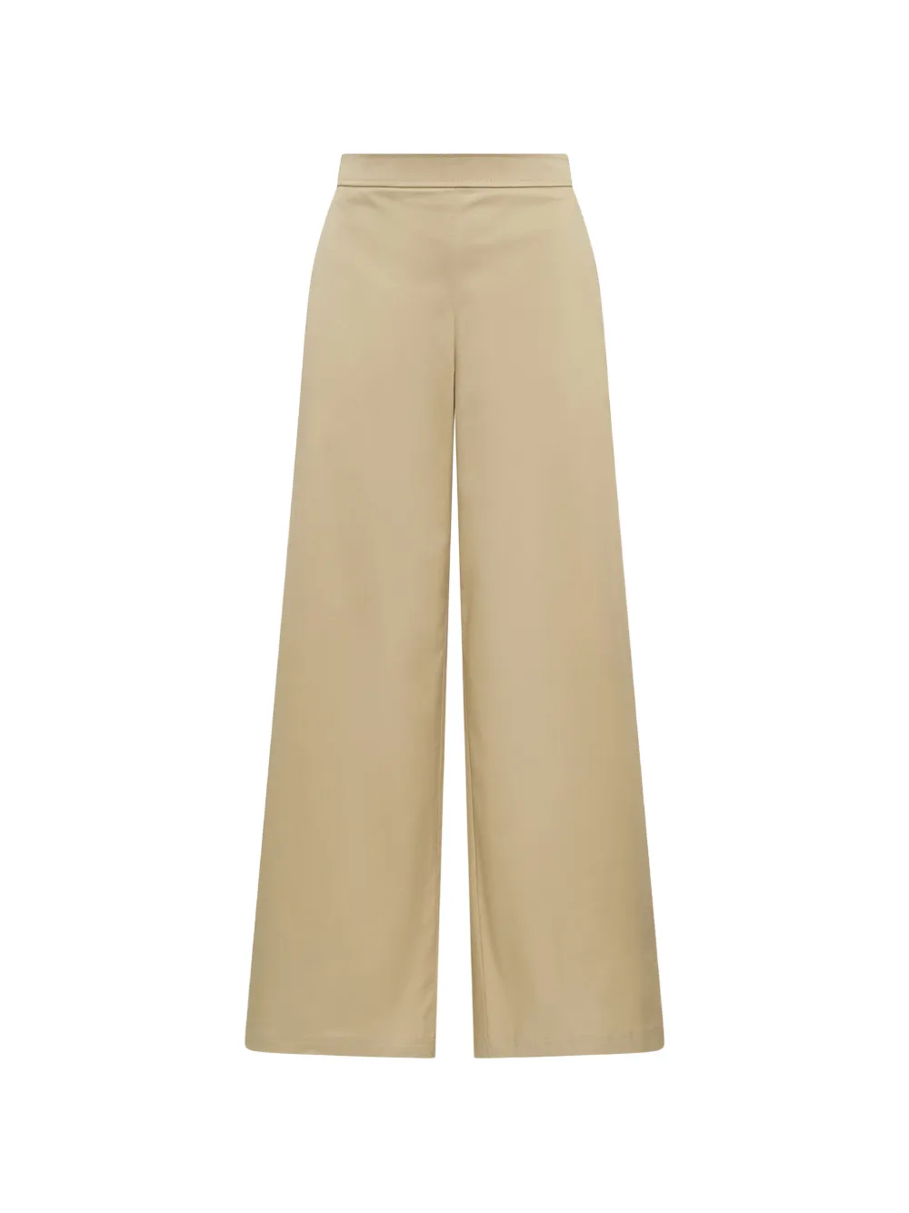 MALIPARMI topstitched flared trousers - Nude
