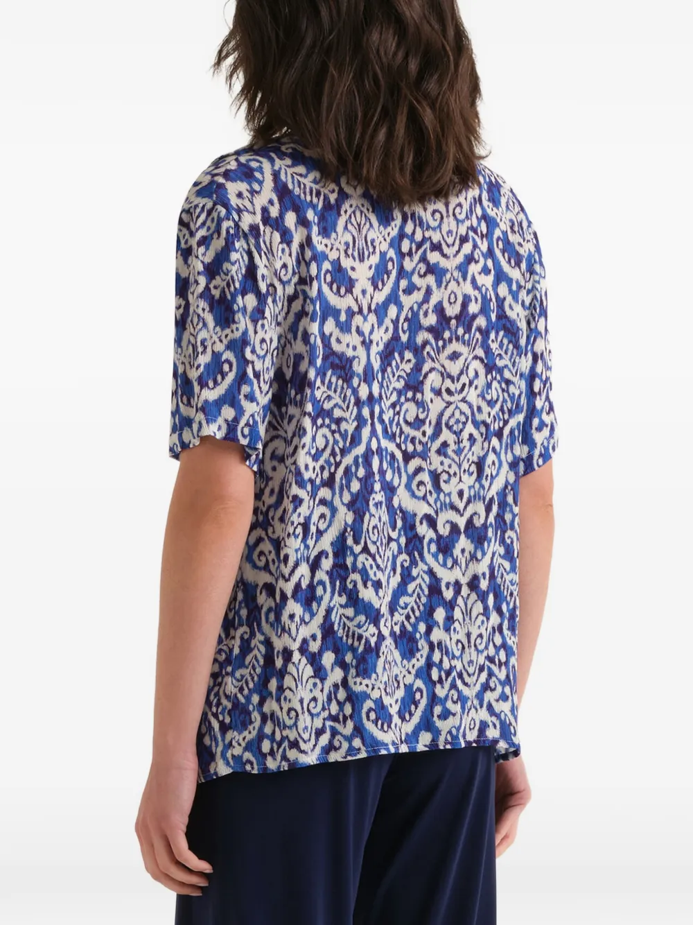  Maliparmi Top Dreamscape Con Estampado Ikat - Azul 