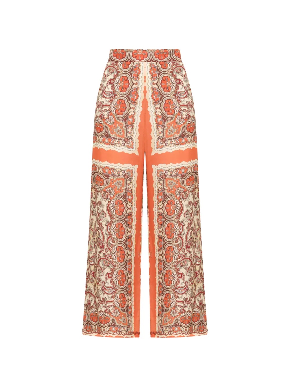 MALIPARMI Sunset paisley-print trousers - Toni neutri