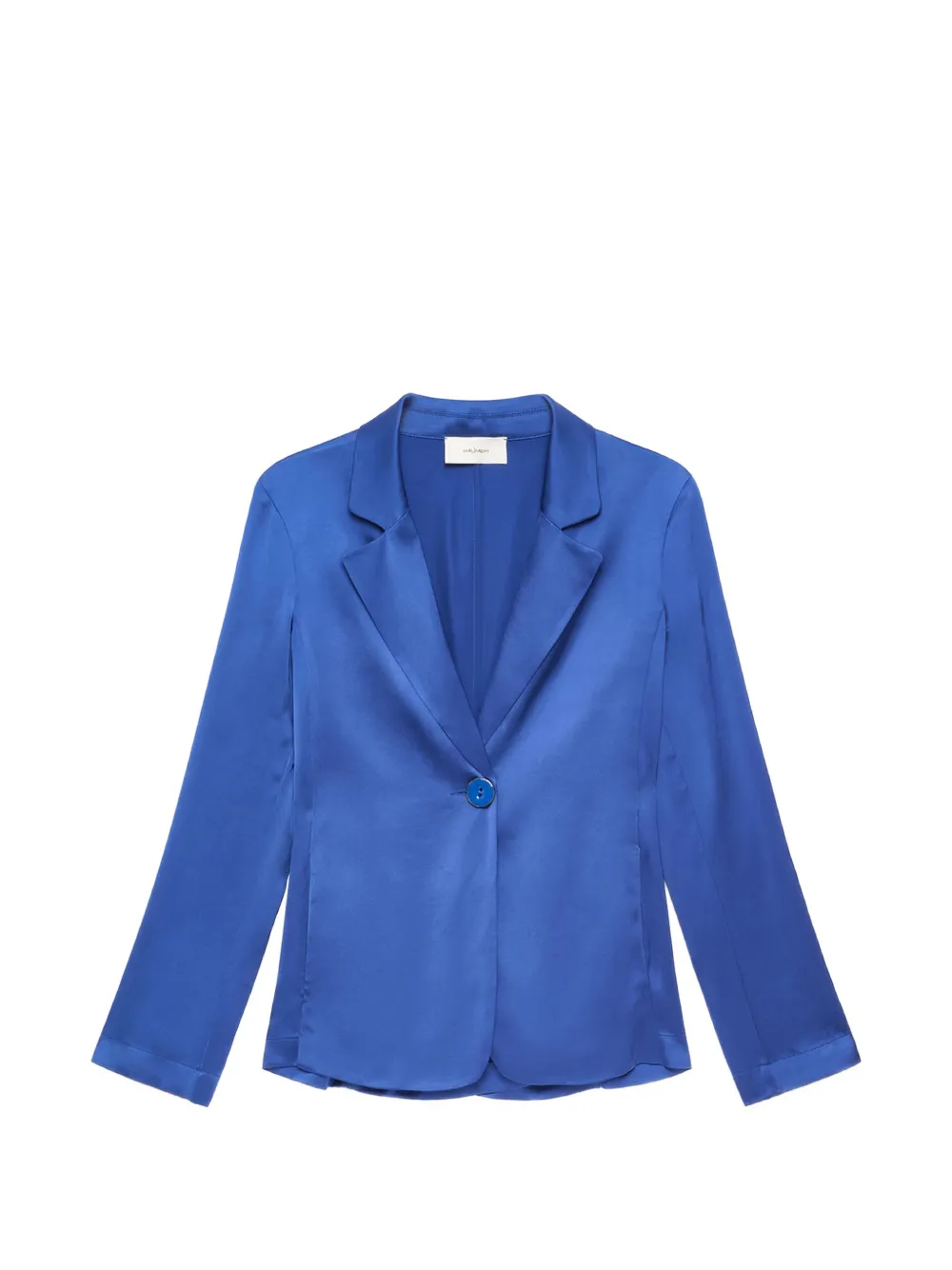 MALIPARMI satin single-button blazer - Blu