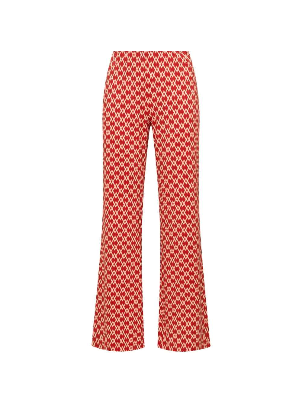MALIPARMI Diamond Glow geometric-print trousers - Rosso