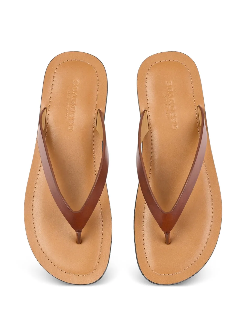 Scarosso Ascanio leather sandals Bruin