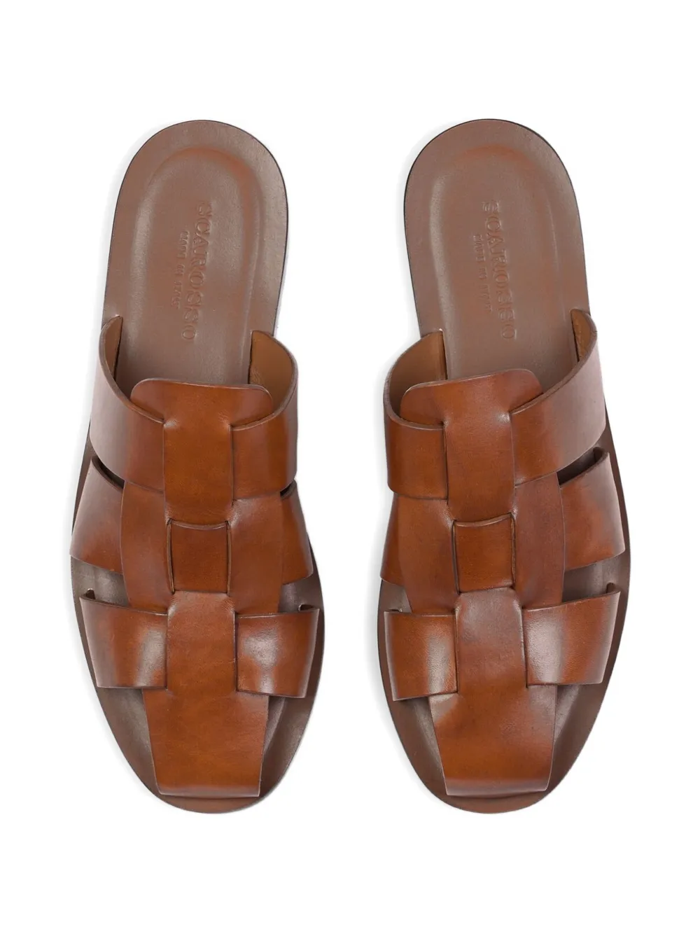 Scarosso Perseo cage-style sandals Bruin