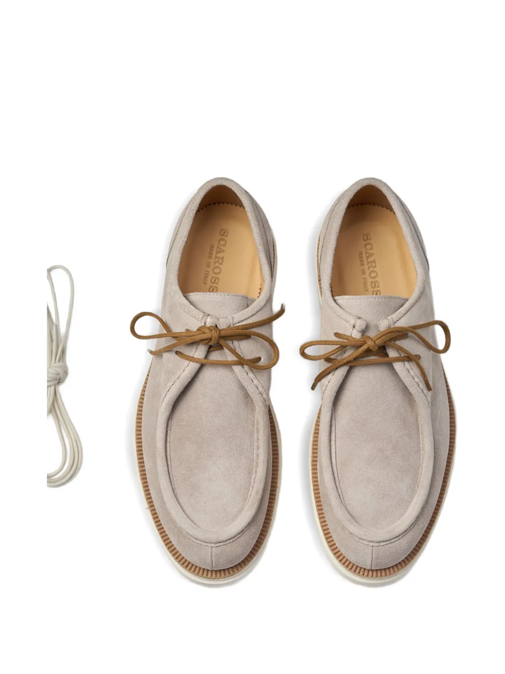Scarosso Damiano lug-sole derby shoes Beige