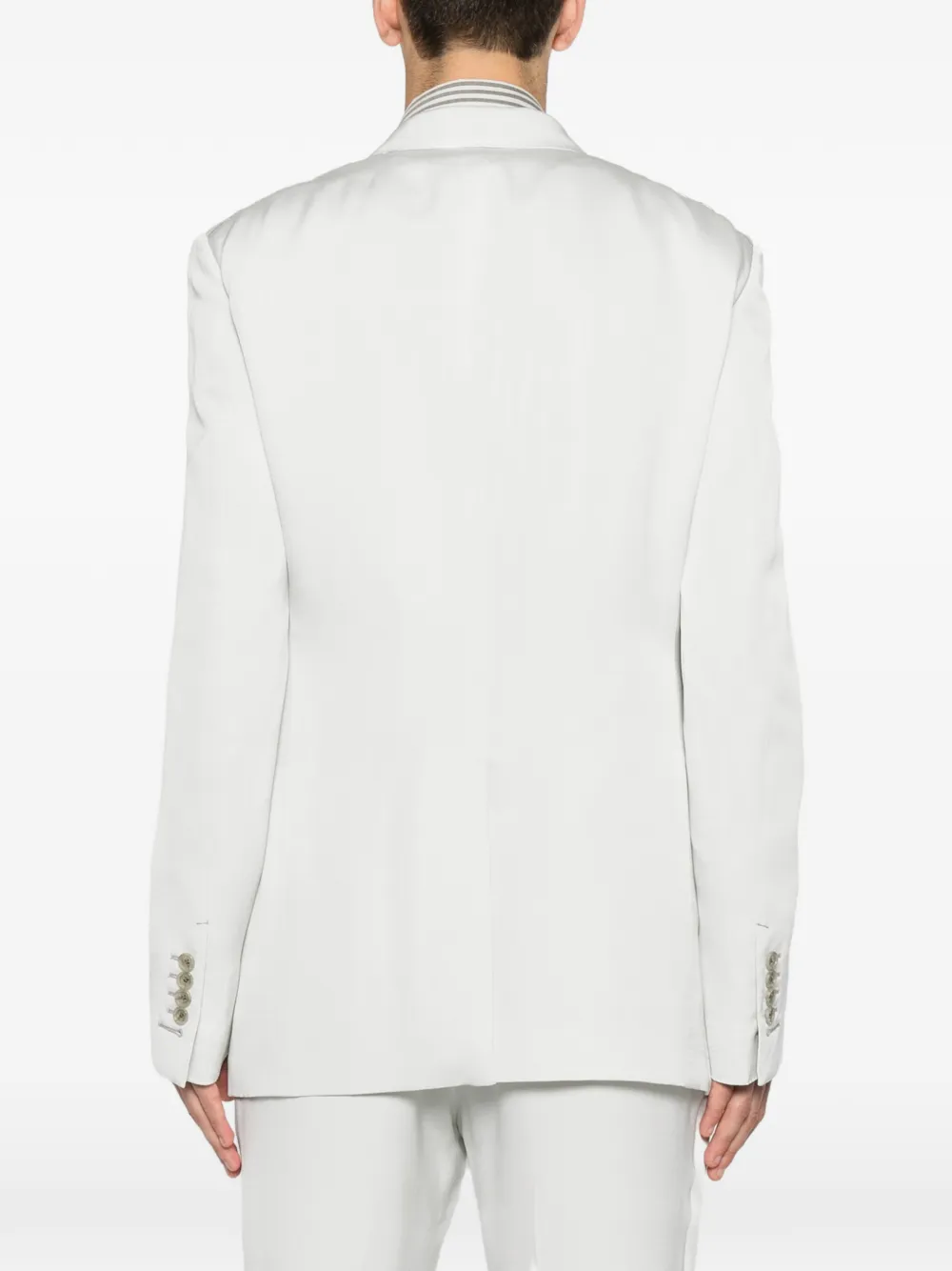 TOM FORD Shelton blazer met puntige revers en enkele rij knopen Blauw