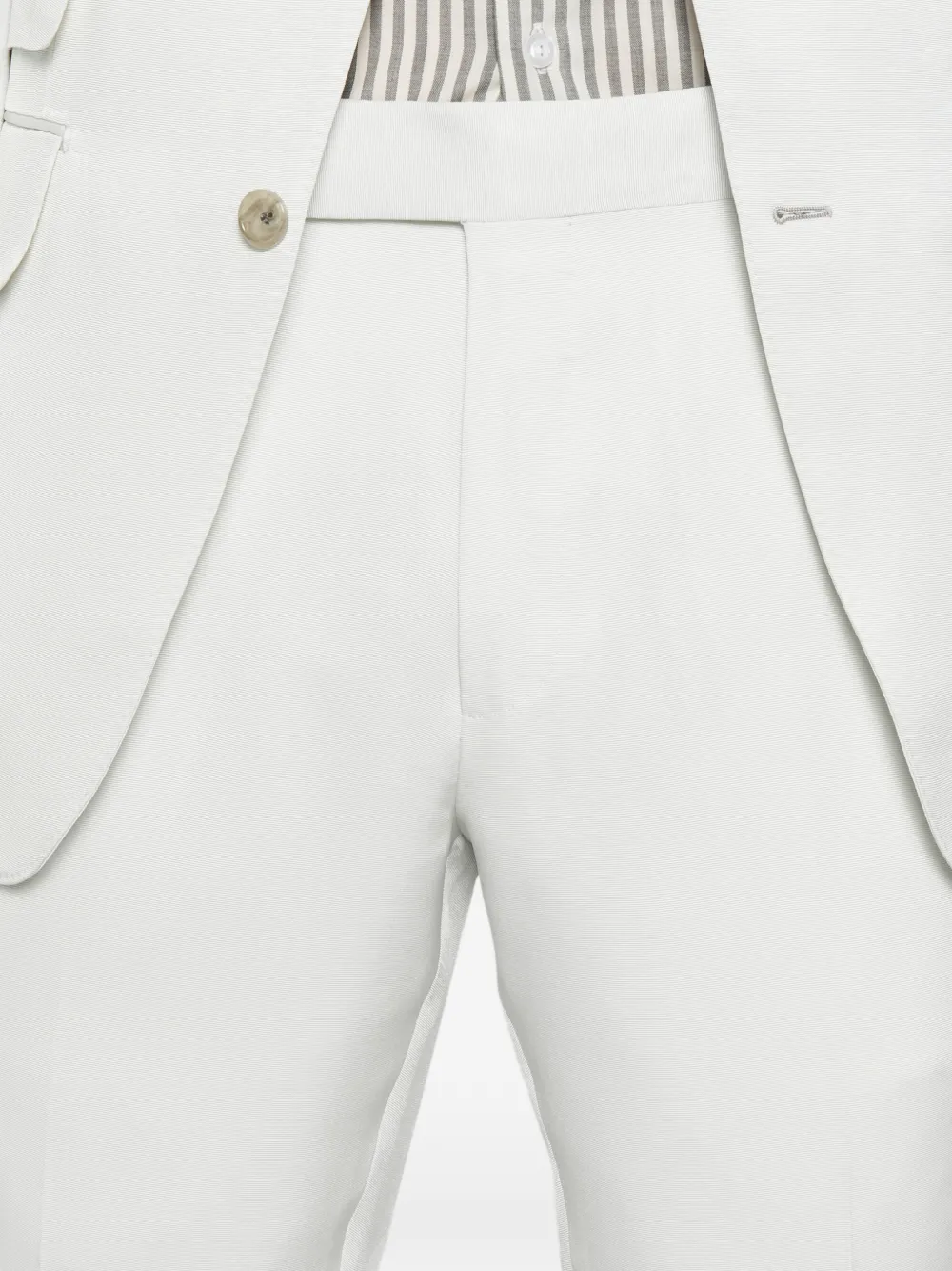 TOM FORD Geplooide broek met verstelbare zijkant Blauw