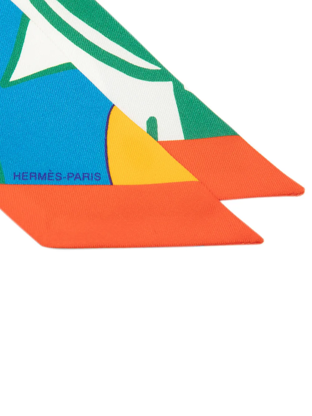 Hermès Pre-Owned 2000-2025 Graffiti Silk Twilly Scarf Scarves