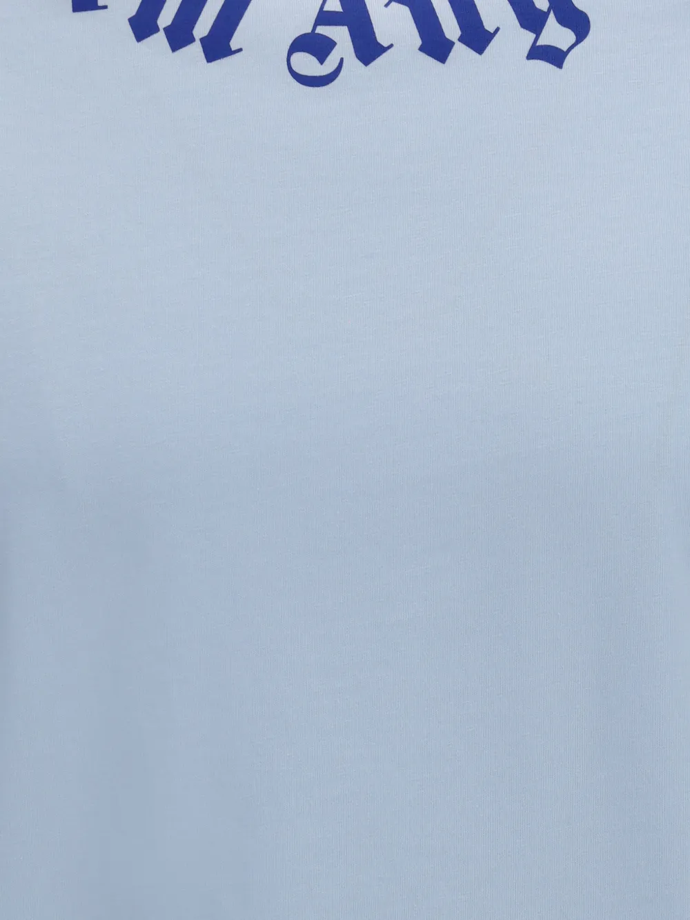 Palm Angels T-shirt met logoprint Blauw