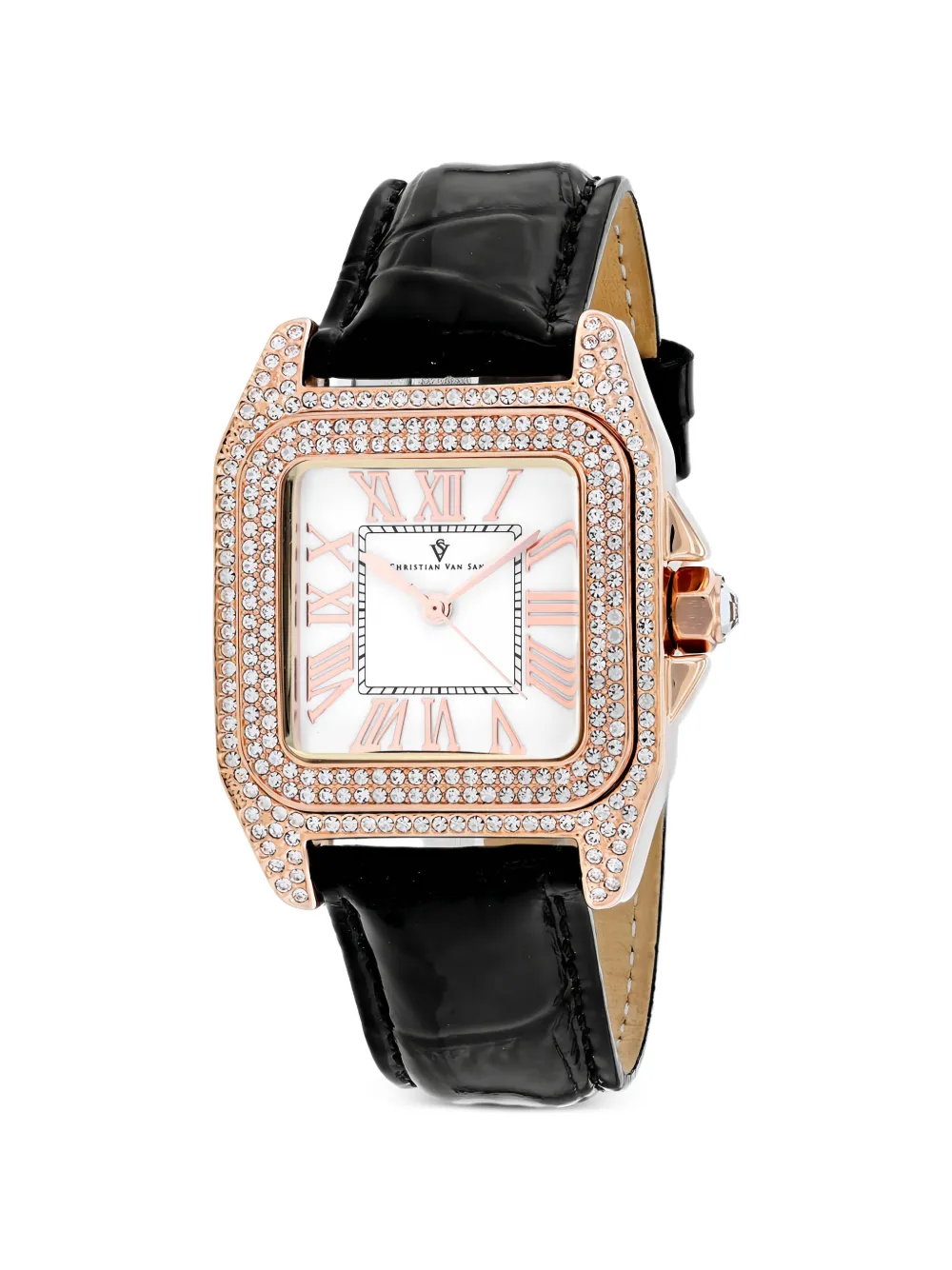 CHRISTIAN VAN SANT Radieuse crystal-embellished 32mm watch - Weiß