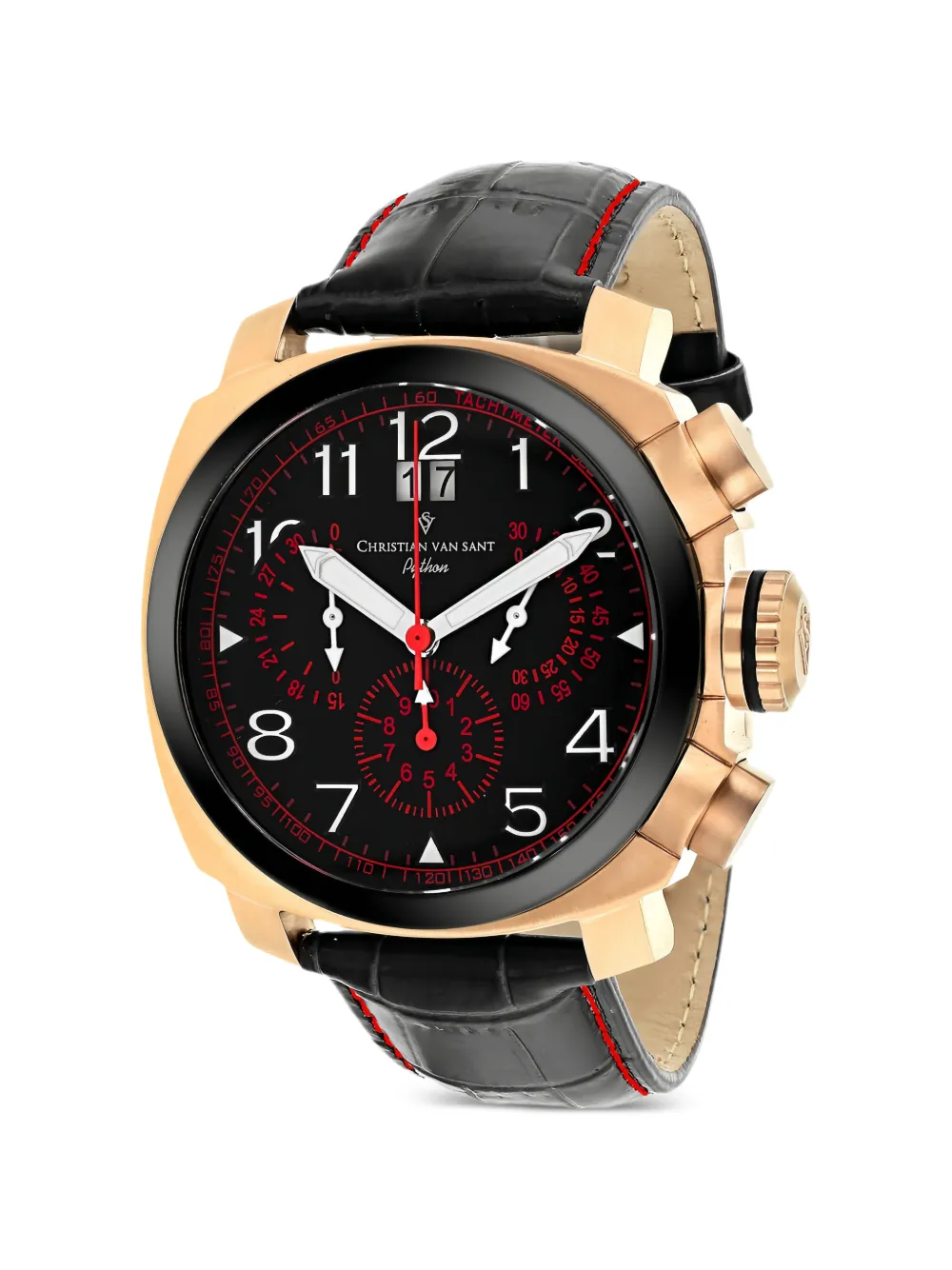 CHRISTIAN VAN SANT Grand Python 48mm watch - Nero