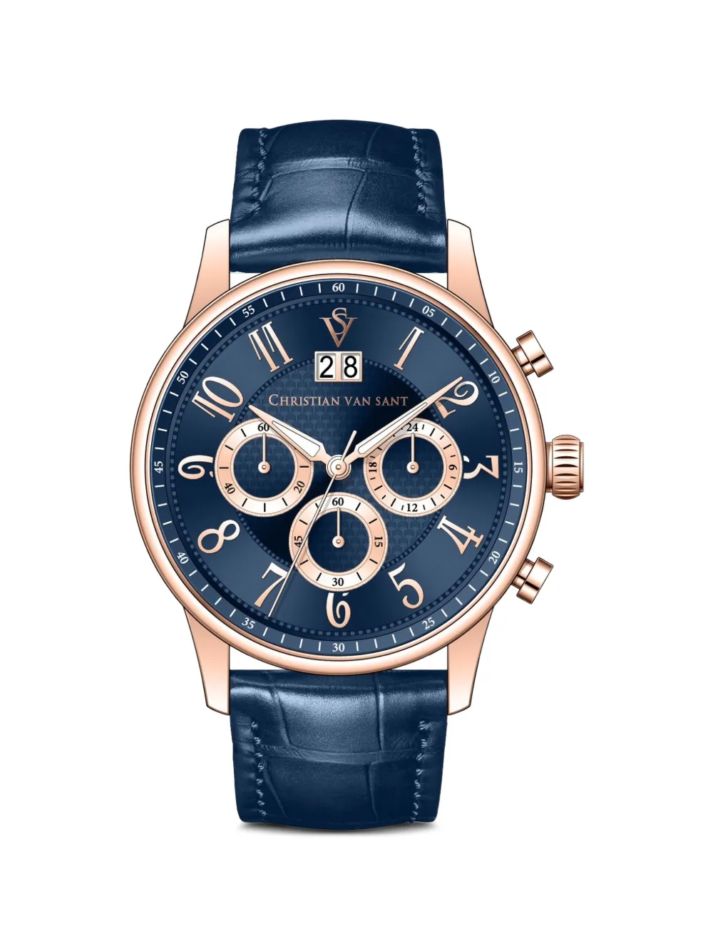 CHRISTIAN VAN SANT Heritage 42mm watch - Blu