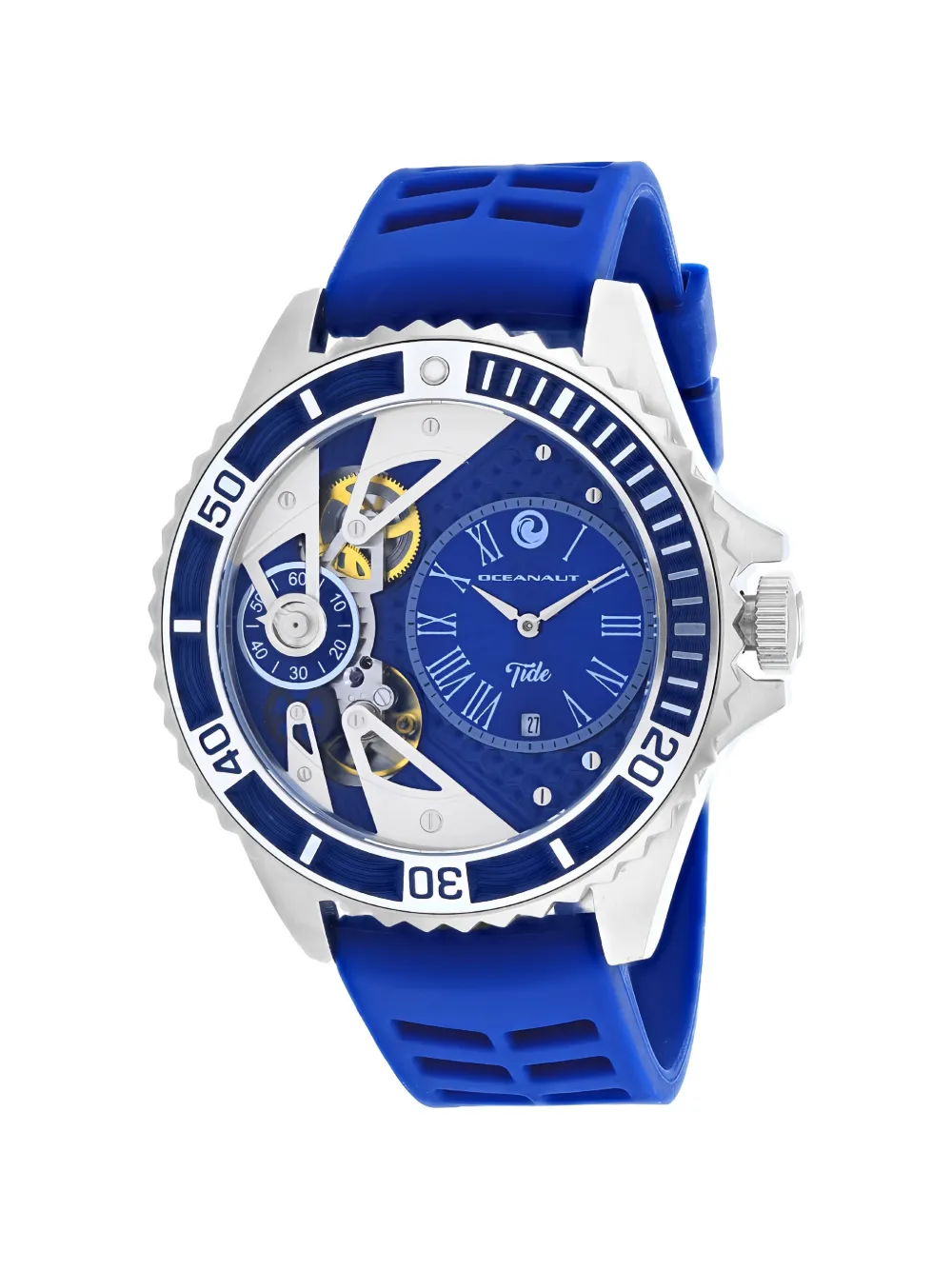 Oceanaut Tide Skeleton 48mm Watch In Blue