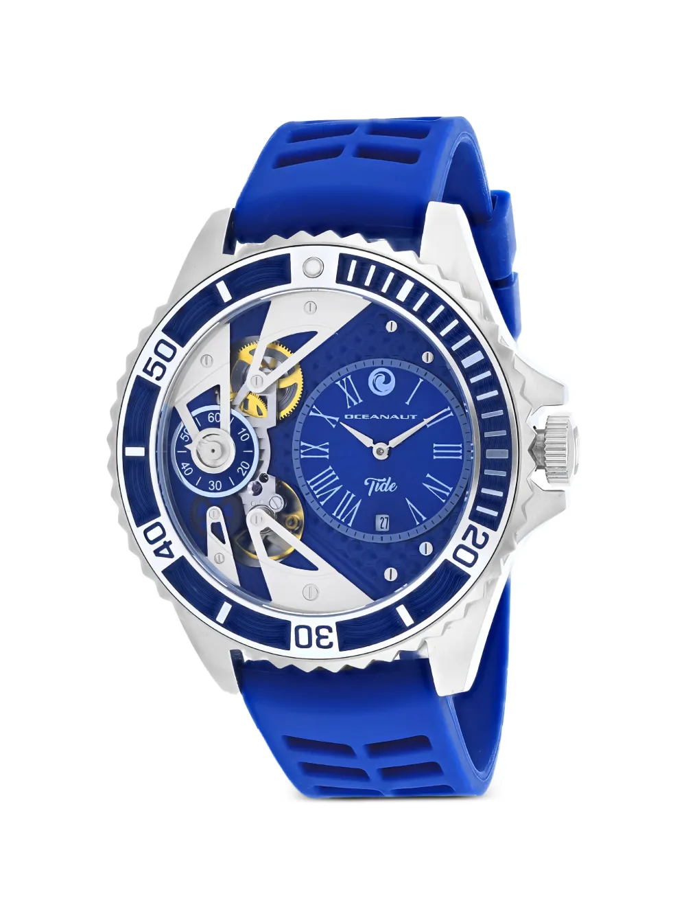 OCEANAUT Tide skeleton 48mm watch - Blu