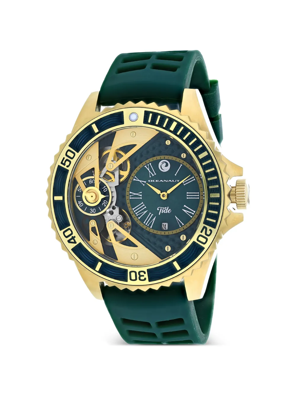 OCEANAUT Tide skeleton 48mm watch - Verde