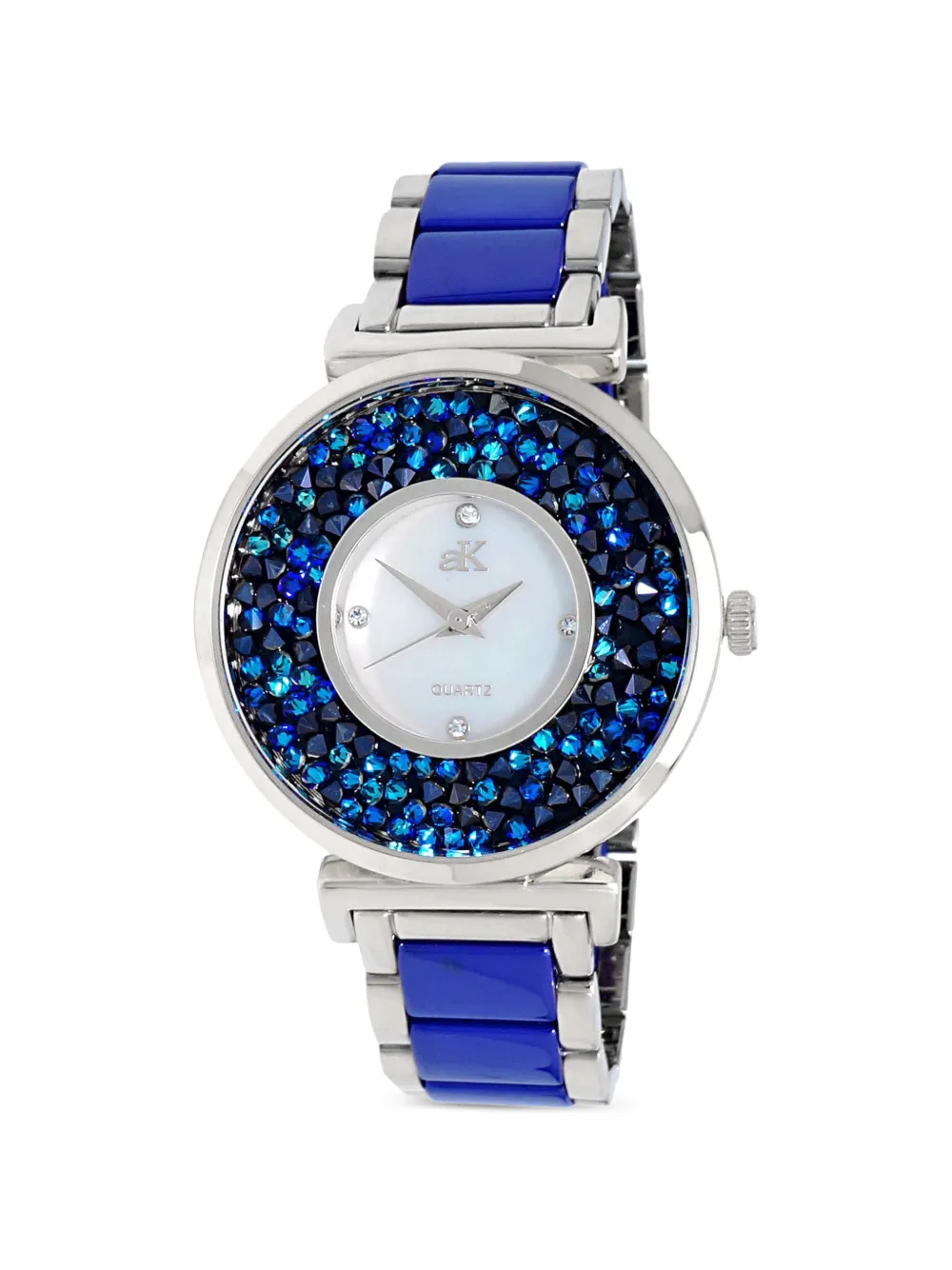 ADEE KAYE Pisa crystal 35mm watch - Blu