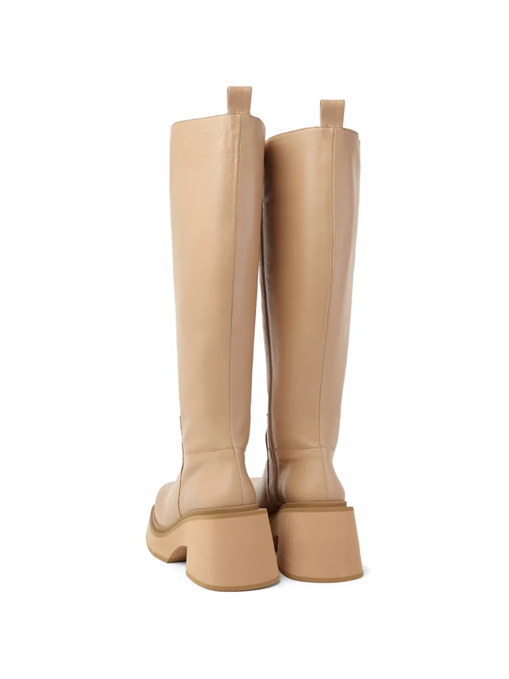Paloma Barceló Ikia laarzen met plateauzool Beige