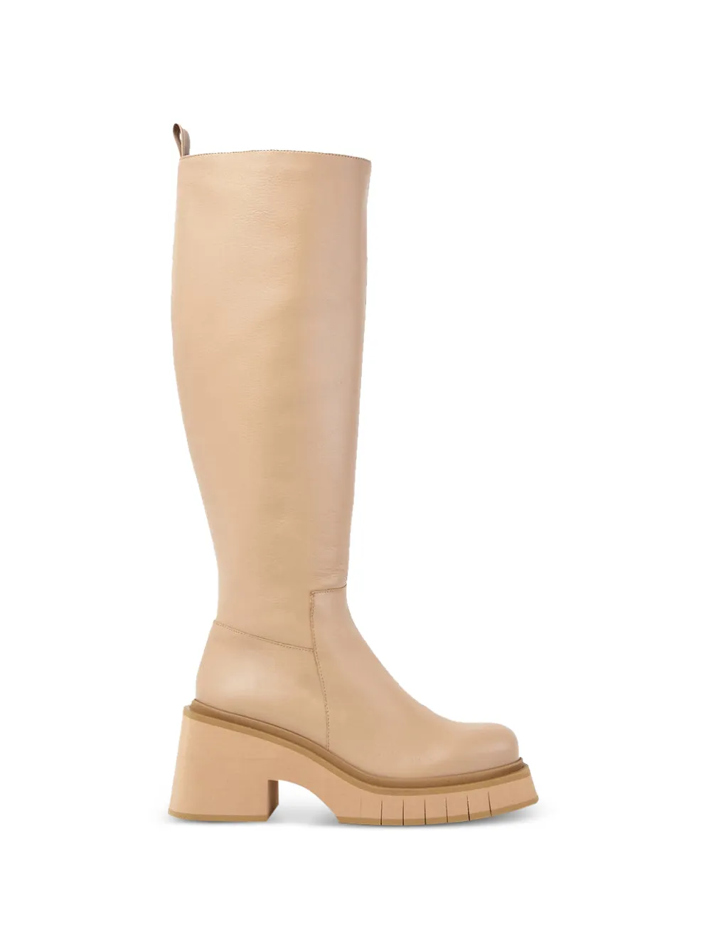 Paloma Barceló Ikia laarzen met plateauzool Beige