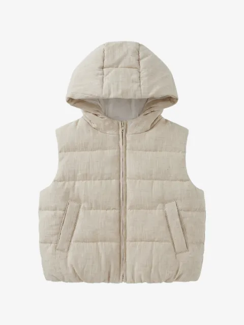 Eleventy Kids gilet matelassé à capuche