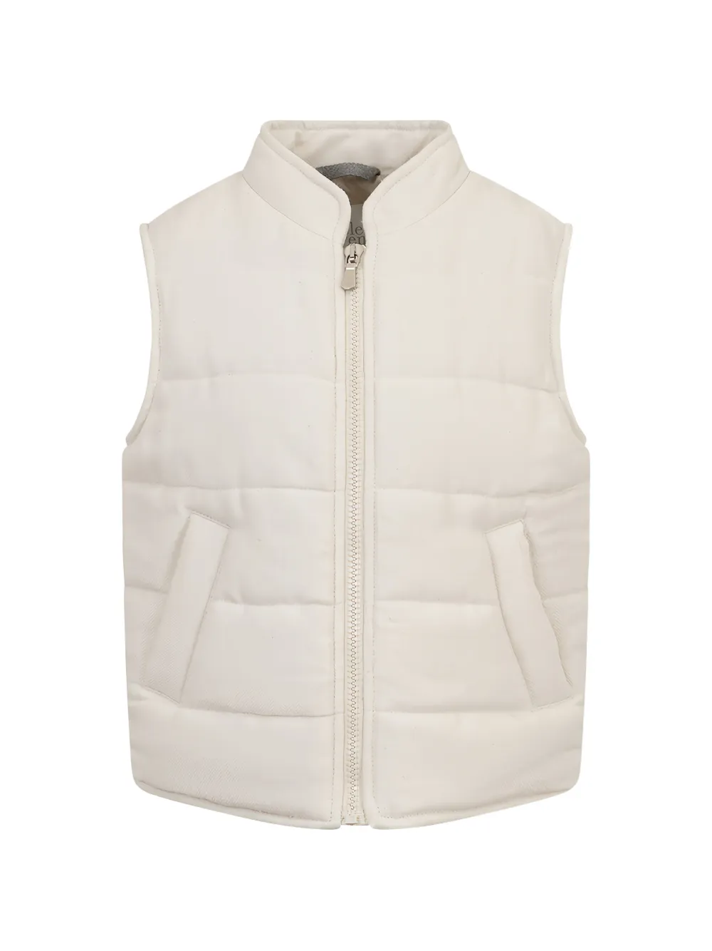 Eleventy Kids quilted gilet - Toni neutri