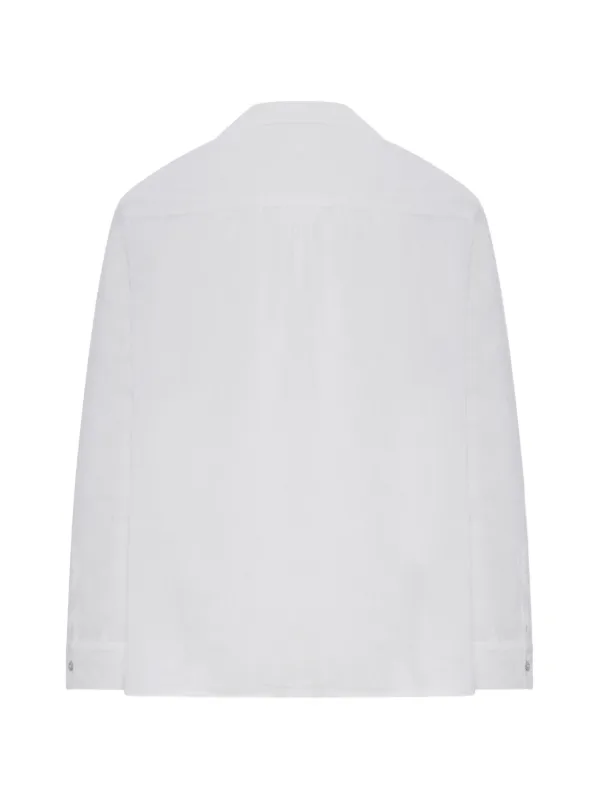 120% Lino ロングスリーブ リネンシャツ | ホワイト | FARFETCH JP