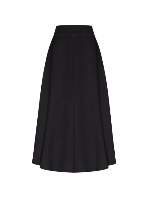 120% Lino panelled midi skirt