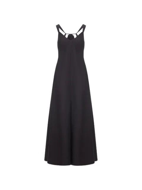 120% Lino Vestido de linho com babados