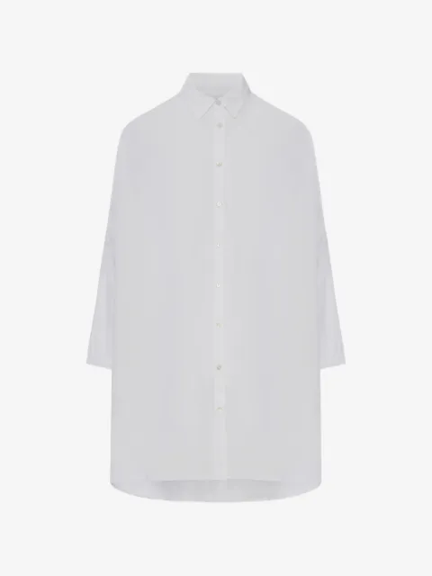 120% Lino camisa manga larga