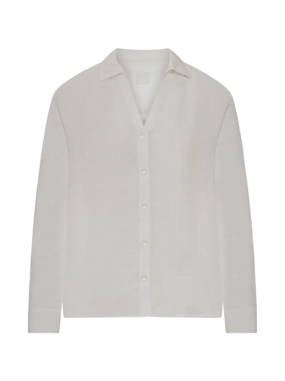 120% Lino button-up linen shirt - Bianco