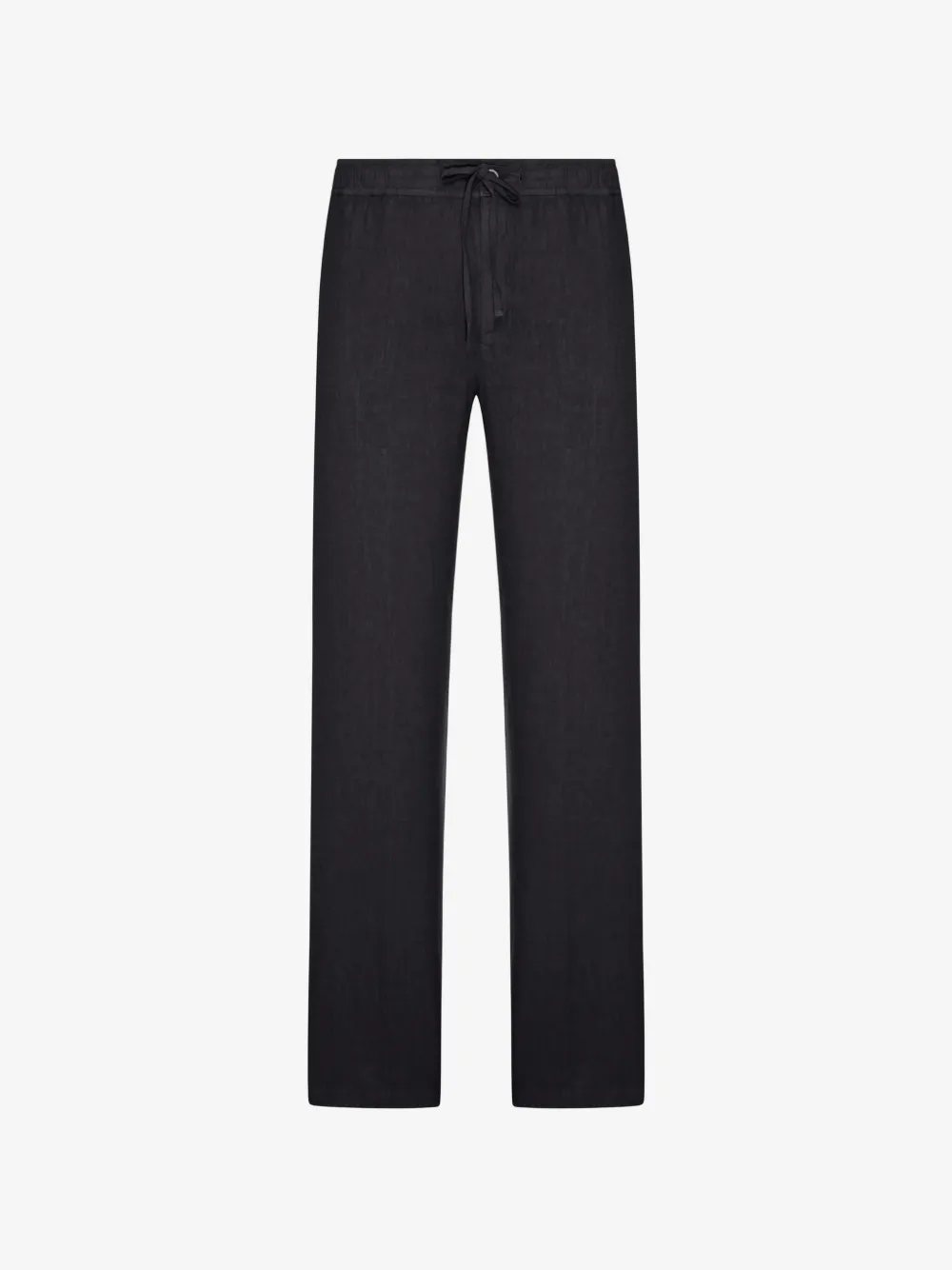 120% Lino drawstring linen trousers | Black | Image 1