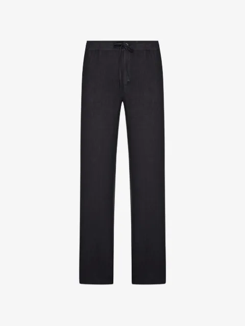 120% Lino drawstring linen trousers