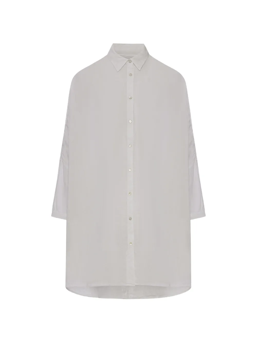 120% Lino long-sleeve shirt - Bianco
