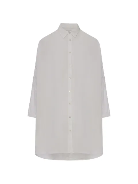 120% Lino camisa con botones