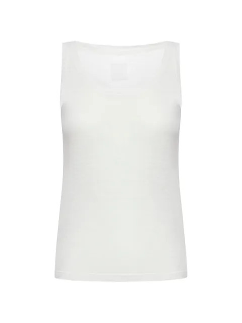 120% Lino scoop-neck sleeveless top
