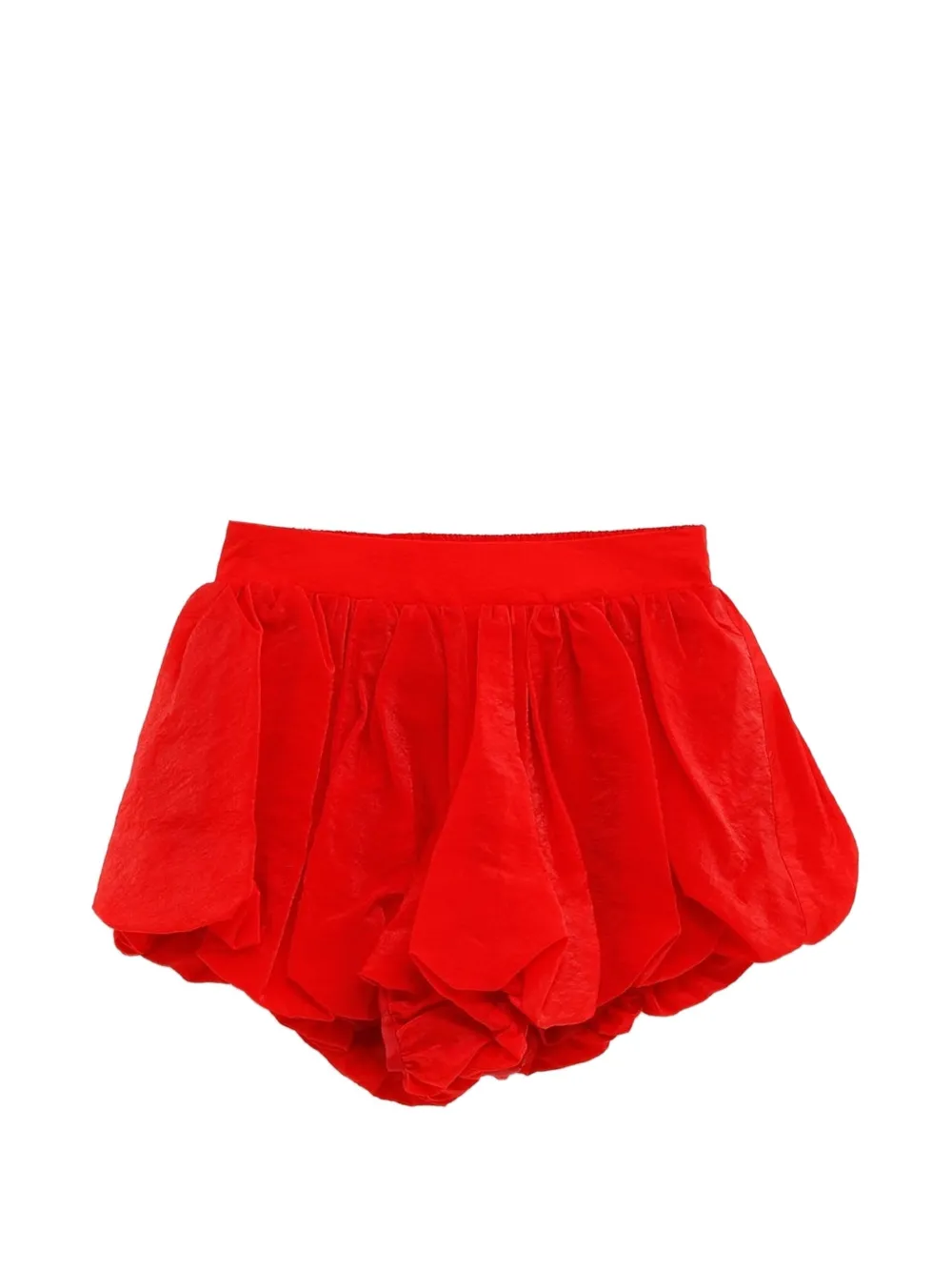 The Frankie Shop pleated puff shorts - Rosso
