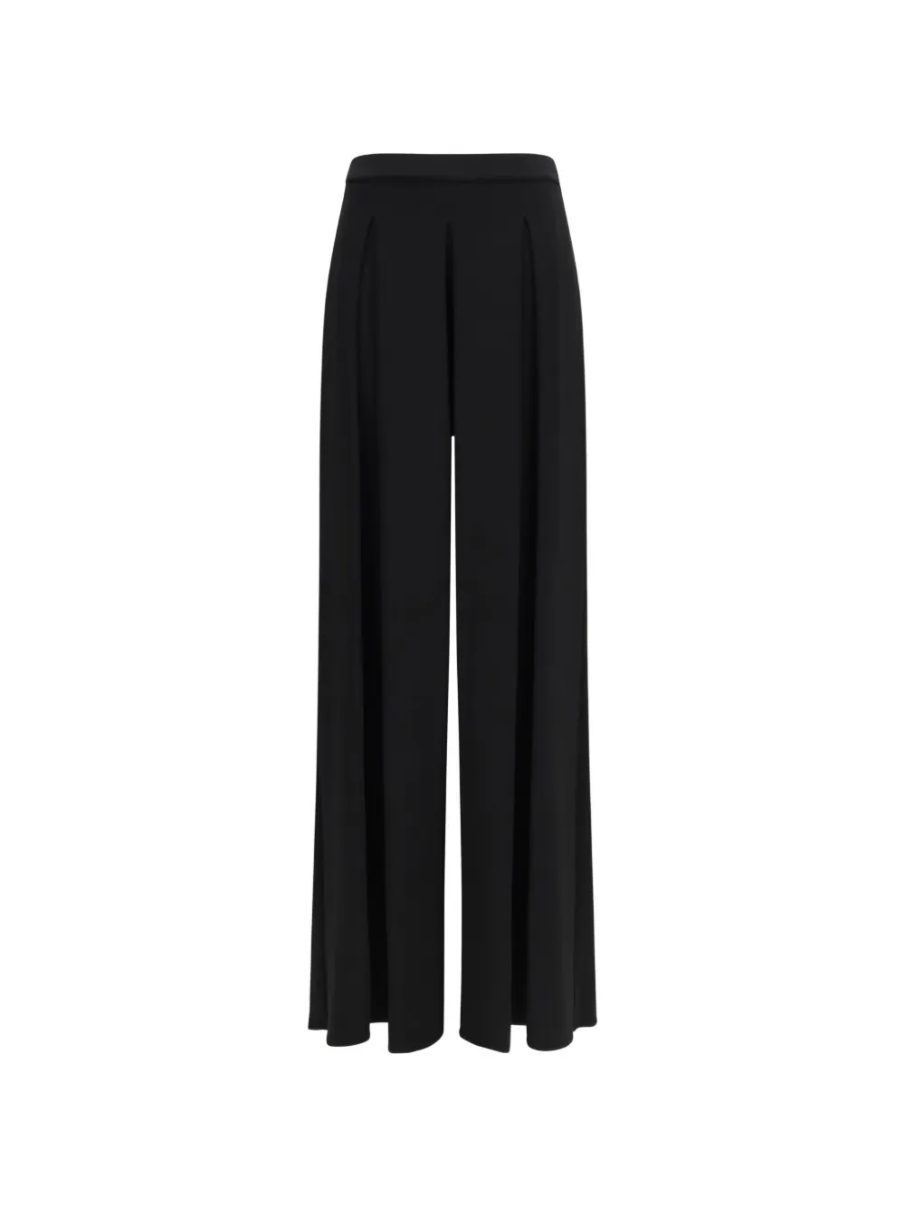 Max Mara pleated jersey palazzo pants - Black
