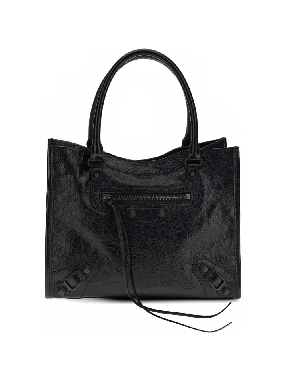 Balenciaga mini Le City lambskin tote bag - Nero