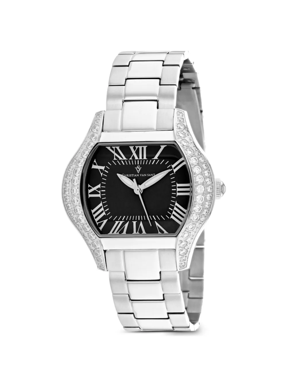 CHRISTIAN VAN SANT Bianca crystal-embellished 34mm watch - Schwarz