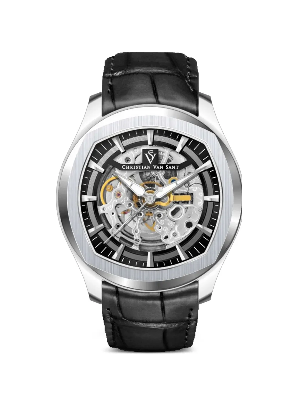 CHRISTIAN VAN SANT 42mm Romeo watch - Nero