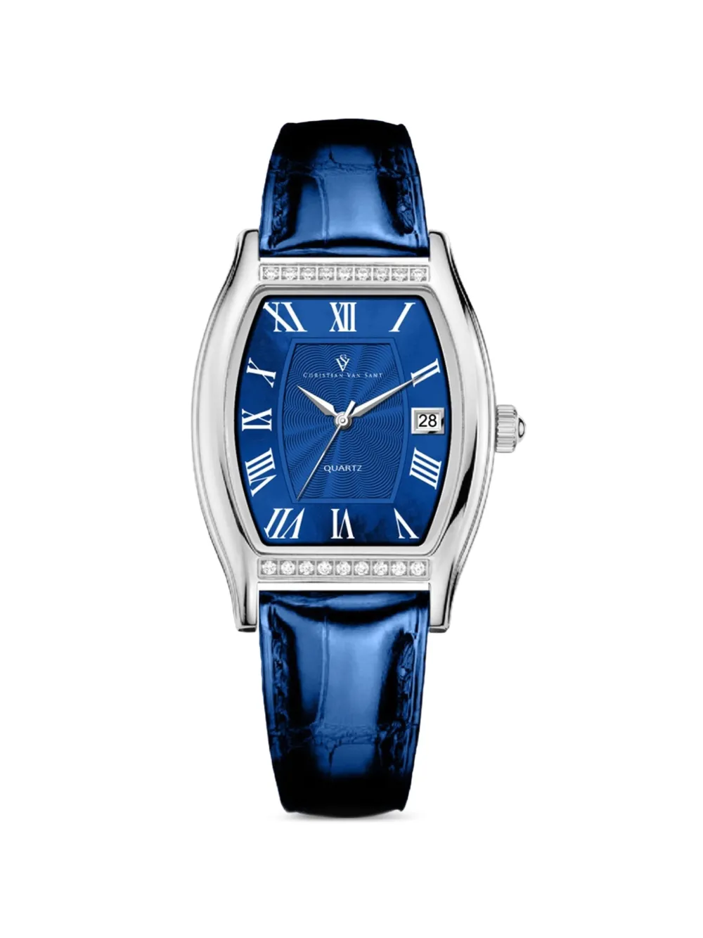 CHRISTIAN VAN SANT Gemma crystal-embellished 34mm watch - Blu